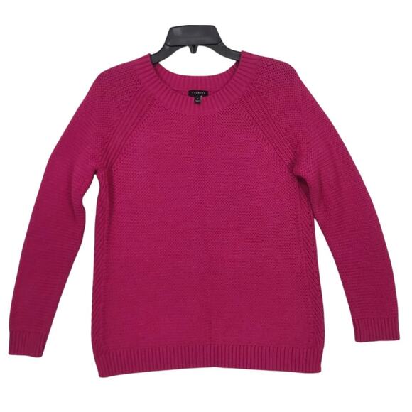 TALBOTS WOMENS SWEATER WOOL BLEND SZ M PINK LONG SLEEVE PULLOVER CASUAL COMFORT - Picture 1 of 5